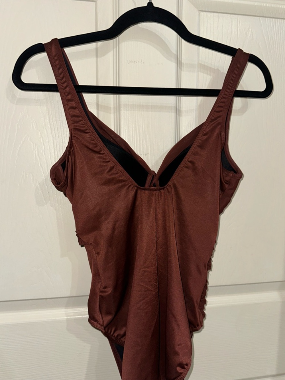 Miraclesuit One-Piece Swimsuit flattering copper Brown 10 summer beach vacation - Picture 4 of 10